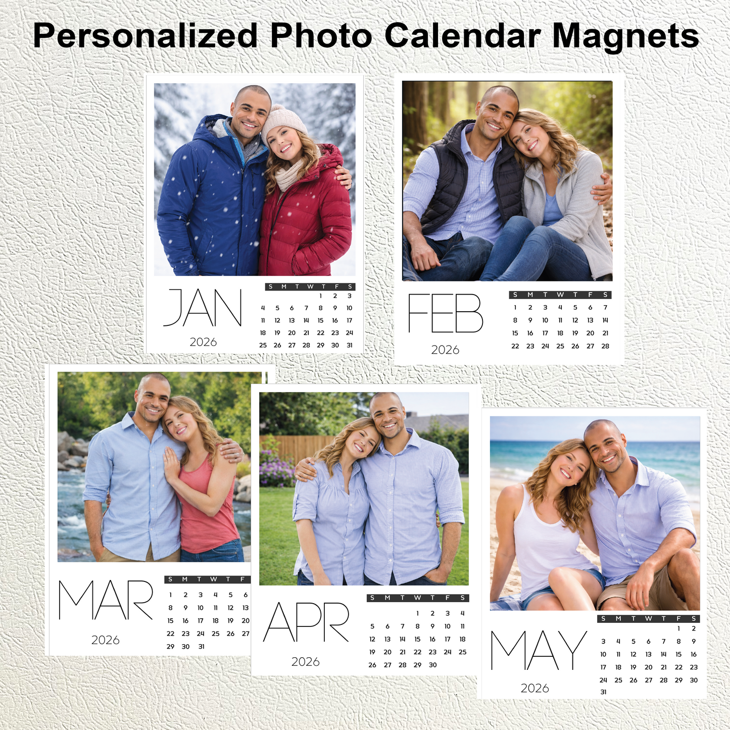 Imanes de calendario (4" x 5,25")