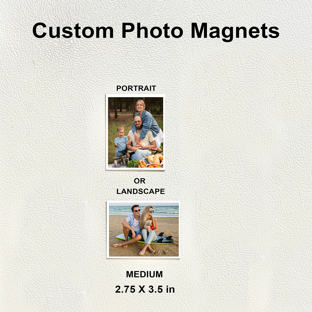 Medium Photo Magnets Set of 9 (2.75" x 3.5")